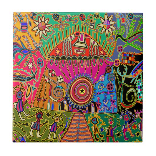 Shaman Spirits Tile Fliese (Vorderseite)