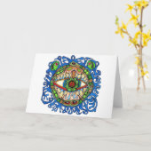 Shaman Spirt: Blue Frog-Eye Shaman Medicine Karte (Gelbe Blume)