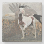 Shaman the Legend Marmor Untersetzer (Vorderseite)