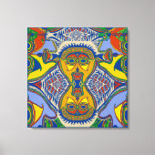 Shaman Tribal Mask Leinwanddruck (Vorderseite)