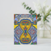 Shaman Tribal Mask Postkarte (Stehend Vorderseite)