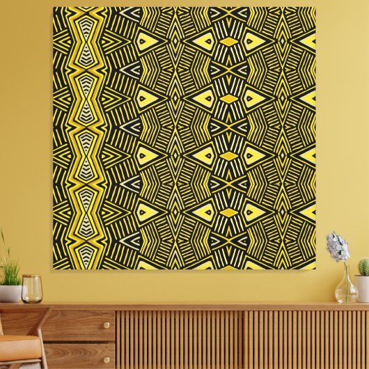 Shaman Tribal Shield Leinwanddruck (Insitu (Wohnzimmer))