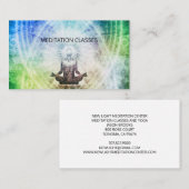 Shaman umgeben von Lichtmedizin und Yoga Visitenkarte (Vorne/Hinten)