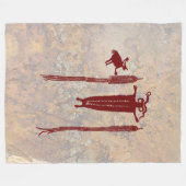 Shaman und Geistführer Fleecedecke (Vorderseite (Horizontal))