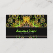 Shaman Warrior Fraktal Artistry Business Cards Visitenkarte (Rückseite)