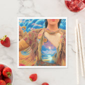 Shaman Woman Serviette (Beispiel)