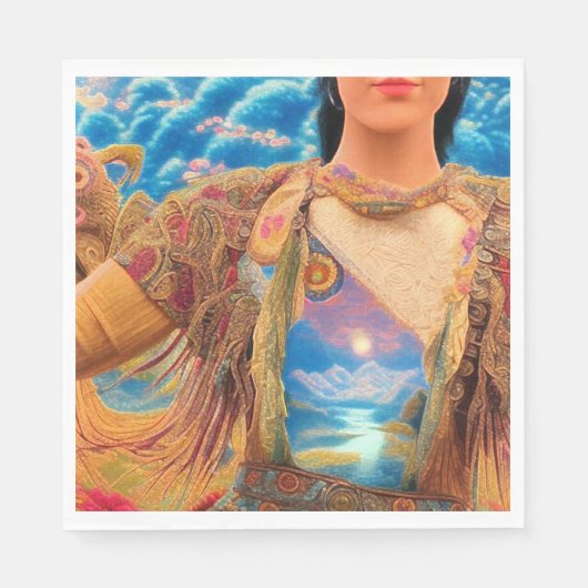 Shaman Woman Serviette (Vorderseite)