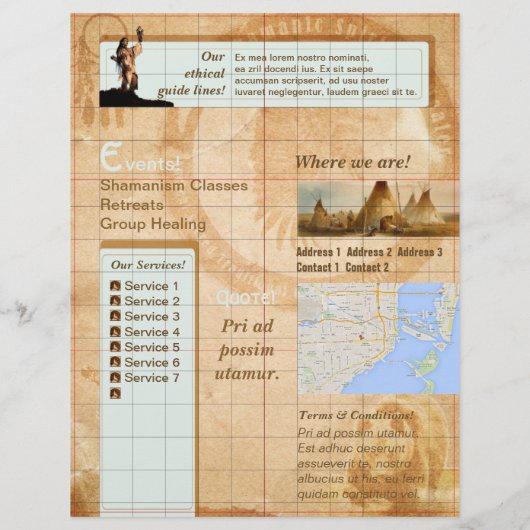 Shamanic Healing - Flyer (Hinten)