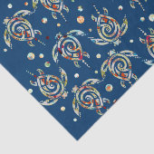 Shamanic Meeresschildkröte-Muster + Ihr backgr. Seidenpapier (Ausschnitt)