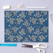 Shamanic Meeresschildkröte-Muster + Ihr backgr. Seidenpapier (Handwerk)