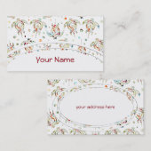 Shamanic Meeresschildkröte-Muster + Ihr backgr. Visitenkarte (Vorne/Hinten)