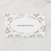 Shamanic Meeresschildkröte-Muster + Ihr backgr. Visitenkarte (Rückseite)