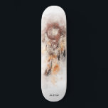 *~* Shamanic Sacred Dream Catcher Tribal Shaman Skateboard<br><div class="desc">* Western BOHO American Watercolor Abstrakte Dream Catcher Tour mit hübschen Feathers als Shamanic-Symbol für einen amerikanischen Spirituellen Heiler oder BOHEMIAM Design. * * *** Die Farben sind weich BROWN , TAN, BRONZE und KUPER .. Dieses temperamentbasierte, beliebte boho kreative abstrakte moderne Träumerei- und Feathers-Design wird höchstwahrscheinlich von Shamans, Native...</div>