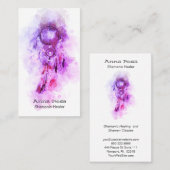 *~* Shamanic Sacred Dream Catcher Tribal Shaman Visitenkarte (Vorne/Hinten)