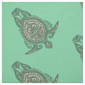 Shamanic Sea Turtle Symbol + Ihr Backgr. Ideen Stoff (Muster)