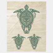 Shamanic Sea Turtle Symbol + Ihre Ideen Fleecedecke (Vorderseite)
