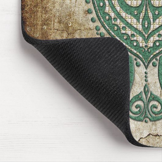 Shamanic Sea Turtle Symbol + Ihre Ideen Mousepad (Ecke)