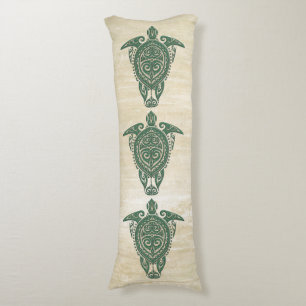 Shamanic Sea Turtle Symbol + Ihre Ideen Seitenschläferkissen