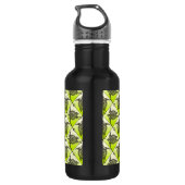 Shamanic Sea Turtles Pattern - Green Edelstahlflasche (Rückseite)