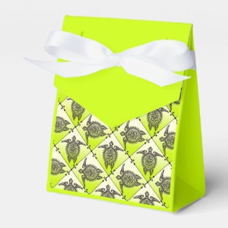 Shamanic Sea Turtles Pattern - Green Geschenkschachtel