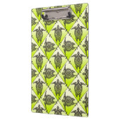 Shamanic Sea Turtles Pattern - Green Klemmbrett (Links)