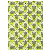 Shamanic Sea Turtles Pattern - Green Klemmbrett (Rückseite)