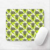 Shamanic Sea Turtles Pattern - Green Mousepad (Mit Mouse)