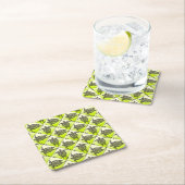 Shamanic Sea Turtles Pattern - Green Rechteckiger Pappuntersetzer (Vor Ort)