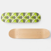 Shamanic Sea Turtles Pattern - green Skateboard (Horizontal)