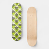 Shamanic Sea Turtles Pattern - green Skateboard (Vorderseite)