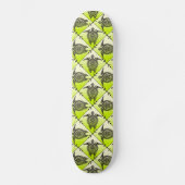 Shamanic Sea Turtles Pattern - green Skateboard (Vorderseite)