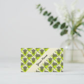 Shamanic Sea Turtles Pattern - Green Visitenkarte (Stehend Vorderseite)