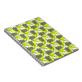 Shamanic Sea Turtles Pattern - grün vertikal Notizblock (Rechte Seite)