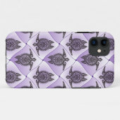 Shamanic Sea Turtles Pattern - violet Case-Mate iPhone Hülle (Rückseite (Horizontal))