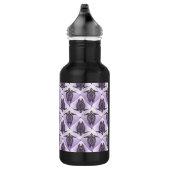 Shamanic Sea Turtles Pattern - violet Edelstahlflasche (Rechts)