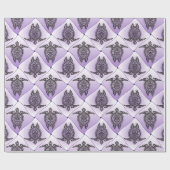 Shamanic Sea Turtles Pattern - violet Geschenkpapier (Flach)