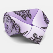 Shamanic Sea Turtles Pattern - violet Krawatte (Gerollt)