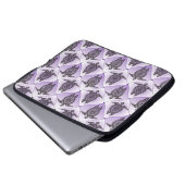Shamanic Sea Turtles Pattern - violet Laptopschutzhülle (Vorne Knopf)