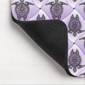 Shamanic Sea Turtles Pattern - violet Mousepad (Ecke)
