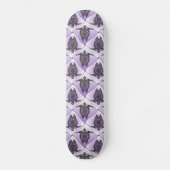 Shamanic Sea Turtles Pattern - violet Skateboard (Vorderseite)