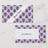 Shamanic Sea Turtles Pattern - violet Visitenkarte (Vorne/Hinten)