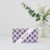 Shamanic Sea Turtles Pattern - violet Visitenkarte (Stehend Vorderseite)