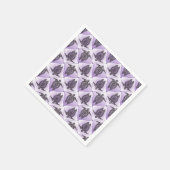 Shamanic Sea Turtles Pattern - violett + Ihre Idee Serviette (Ecke)