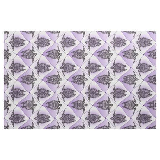 Shamanic Sea Turtles Pattern - violett Stoff (Yard (91,4 cm))