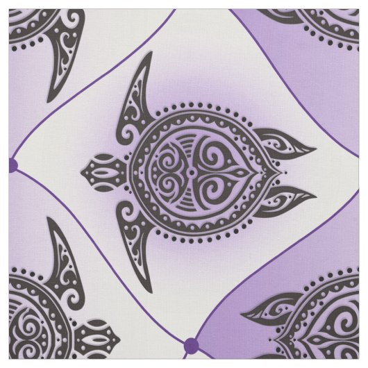 Shamanic Sea Turtles Pattern - violett Stoff (Muster)