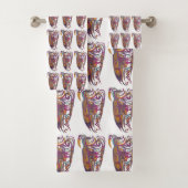 ShamanicBIRD Mask Badhandtuch Set (Insitu)