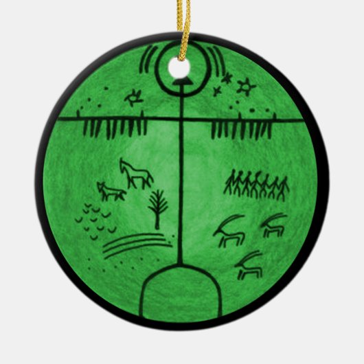 Shamanism-Welten Keramik Ornament (Vorne)