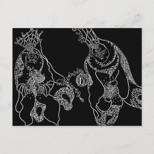 Shamans b+w postkarte (Vorderseite)