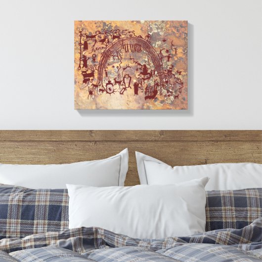 Shamans-Platte Leinwanddruck (Insitu (Schlafzimmer))