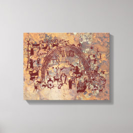 Shamans-Platte Leinwanddruck